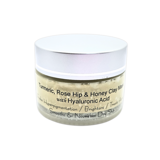 Turmeric, Rose Hip, & Honey Clay Mask w/ Hyaluronic Acid